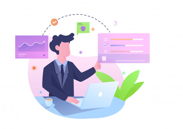 manage-analysis-officer-casual-illustration