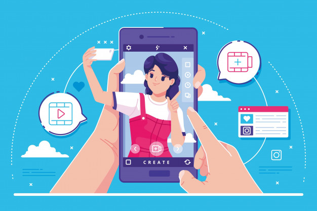 social-media-concept-illustration-background